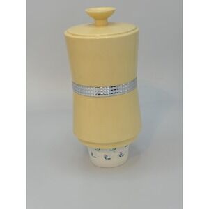 VTG Dixie Cup Holder Dispenser W/O Bracket Beige/Almond Plastic 1970s